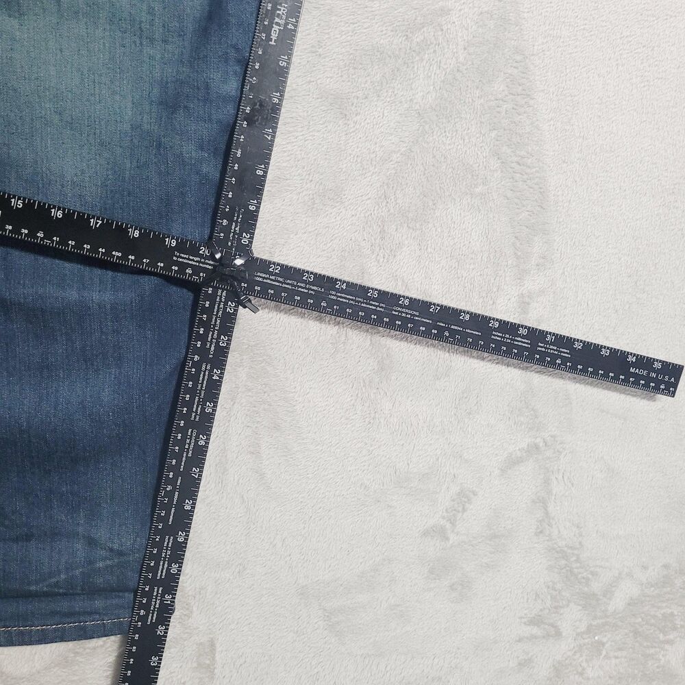 Levi's 502 Jeans Mens 48x32 Blue Wash Tapered Zip Fly Stretch Denim Big & Tall - Picture 4 of 13